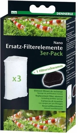 Dennerle Nano Filterelement 3pack 3 Dennerle Nano Filterelement 3pack