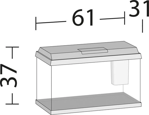 Juwel Aquarium Primo 60 Zwart 61 X 31 X 37 Cm 4 Juwel Aquarium Primo 60 Zwart 61 X 31 X 37 Cm - Afbeelding 2