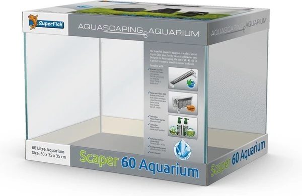 Superfish Scaper 60 Aquarium 50 X 35 X 35 Cm 3 Superfish Scaper 60 Aquarium 50 X 35 X 35 Cm